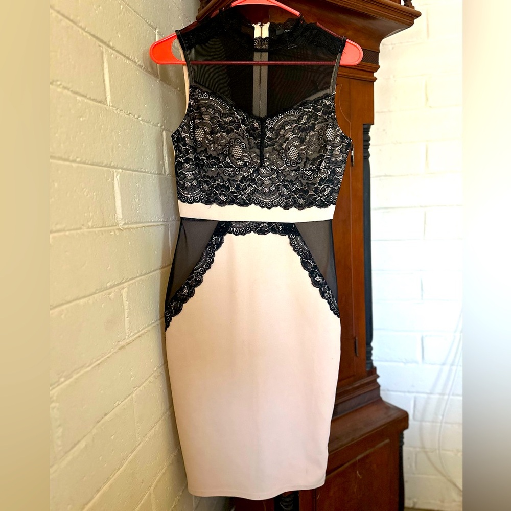 Light pink dress w/ black lacing